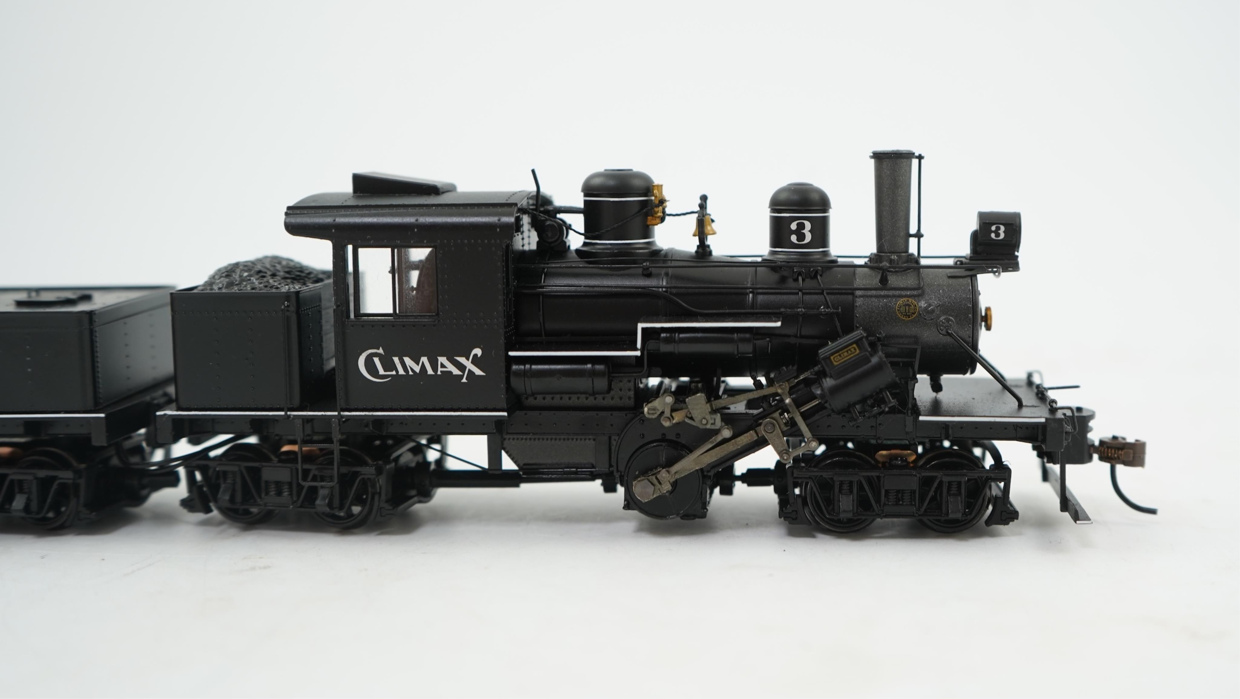 A boxed HO gauge Spectrum by Bachmann model (82906) of Climax Class C, 3, 4-6-0+0-6-4 locomotive, powered for two rail operation.